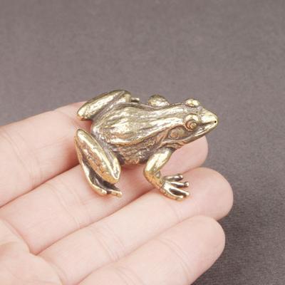 Practical Frog Figurine Wear-resistant Copper Decorate