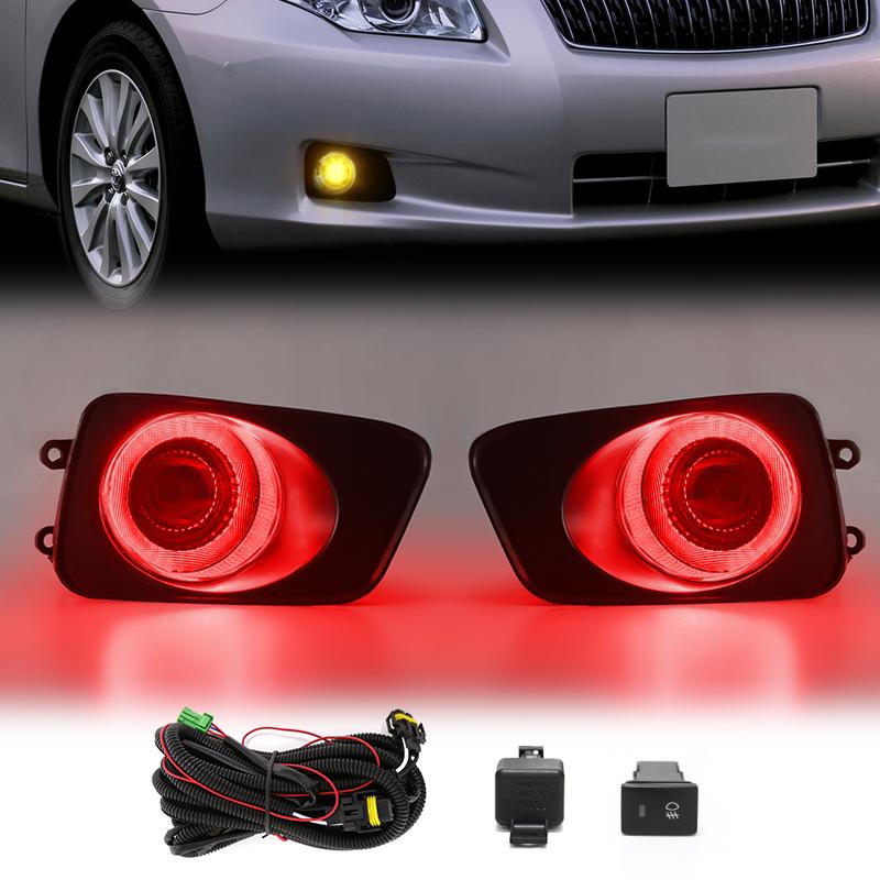 Led Fog Light for Toyota Corolla AXIO 2011 FIELDER 2007 DRL Daylight Daytime Running Lamps Wires Switch Relay White Yellow