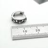S925 Silver Vintage Cross Antique Huggie Hoop Earrings · From Korea