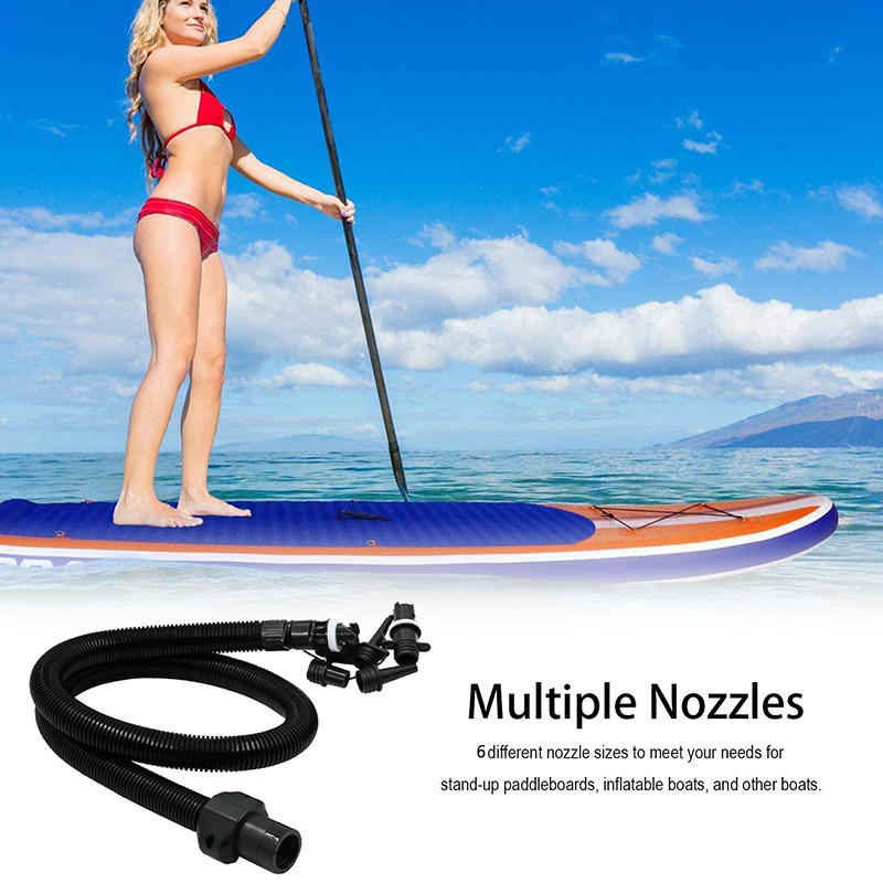 6PCS Inflatable Boats Pumps Adapter Paddle Board Pump Attachment Air Valve Adapter Kayak Accessories