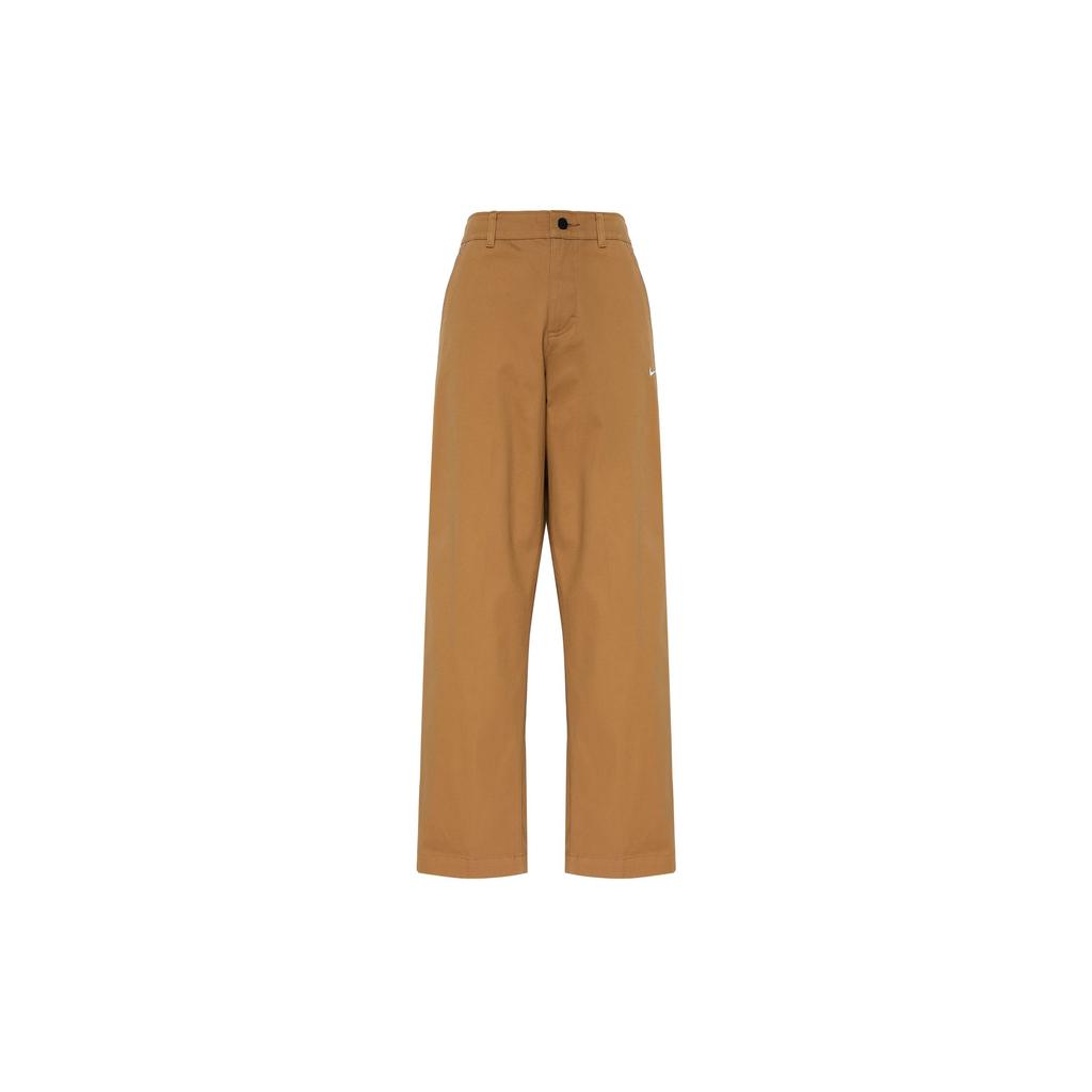 Nike Embroidered Logo Casual Loose Straight Pants Men Bottoms Malt-Brown FD0406-270