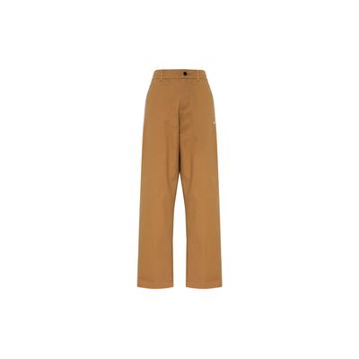 Pantaloni drepti casual cu logo brodat Pantaloni bărbați maro-malț FD0406-270