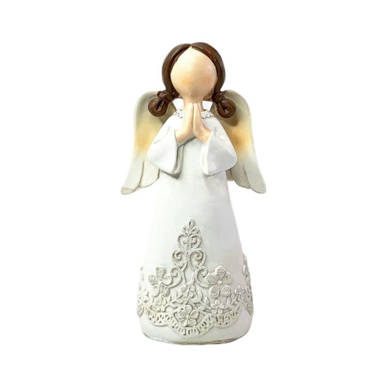 

Prayer Angel Girl Ornament Resin Sculpture