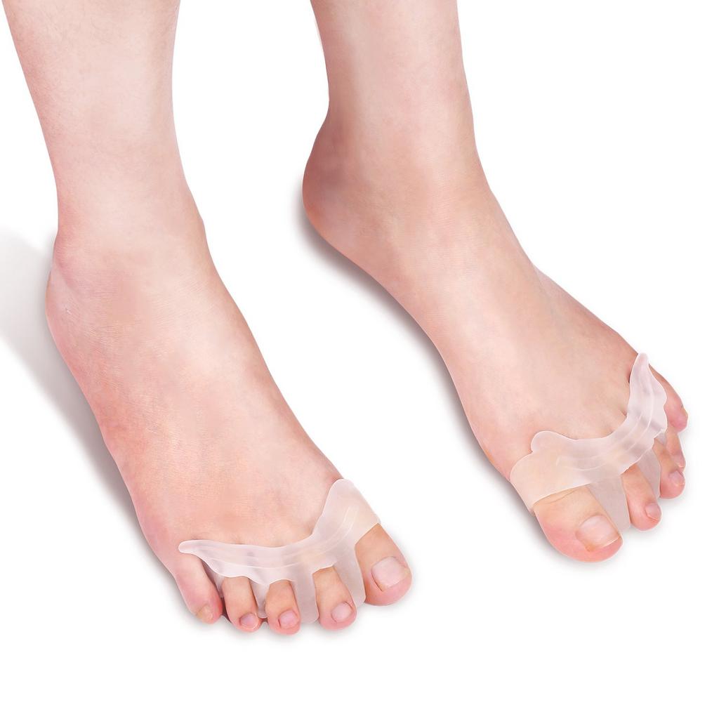 Gel Toe Separator Toe Spacers Toe Stretchers for Men and Women Easy Wear In Shoes