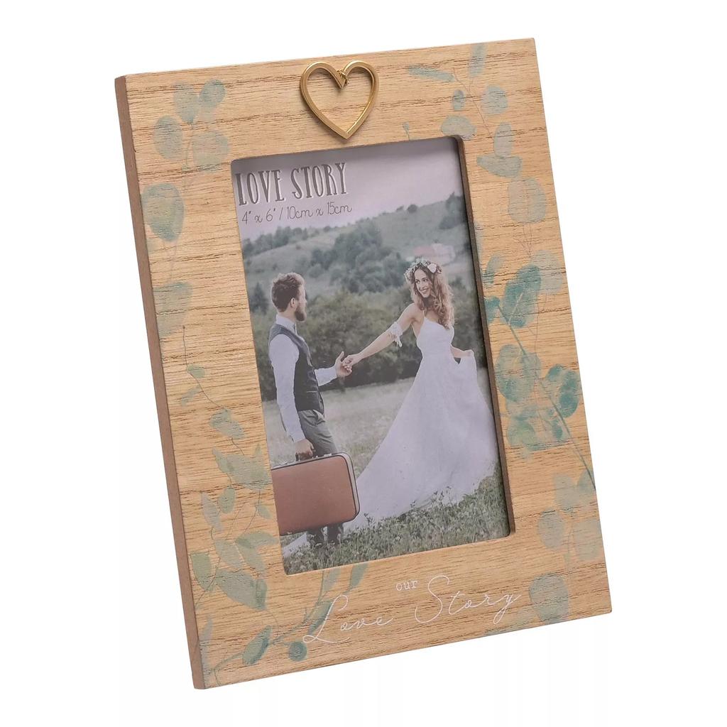 Celebrations Love Story Leaf Print Photo Frame