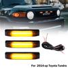 3er Set Superhelle Bernsteinfarbene LED-Mittelgrill-Tagfahrlicht/Positionslicht für 2007-2014 Toyota FJ Cruiser Park-/Fahrlicht 12V