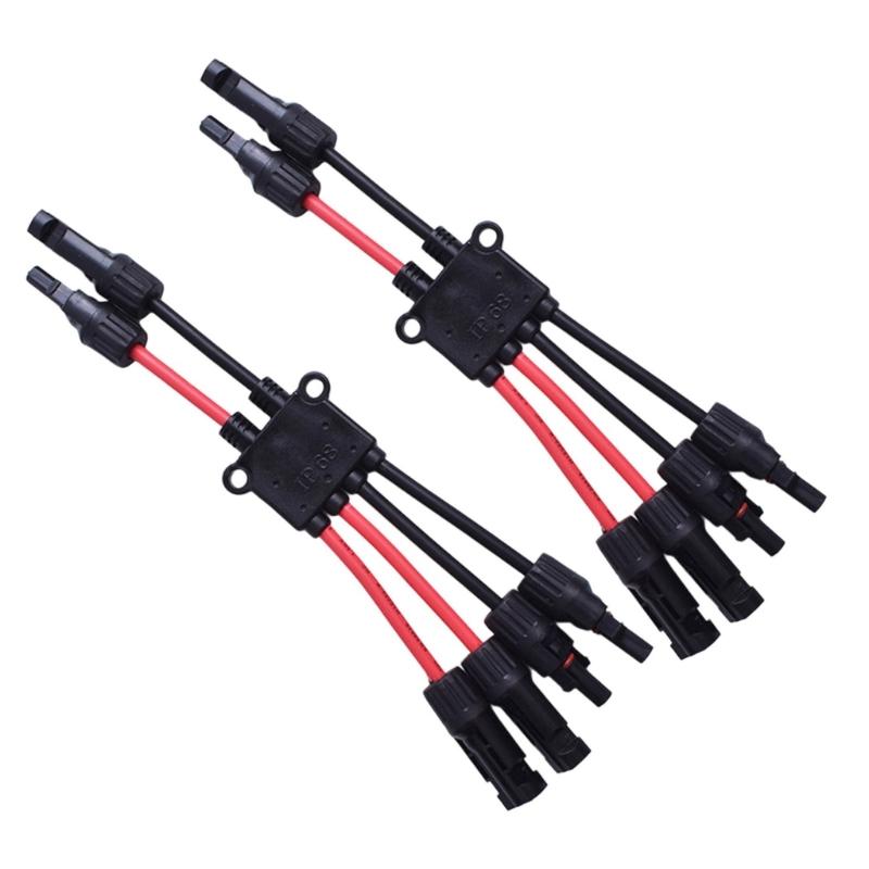 Wytrzymała obudowa PC Złącze Y Solarne Wodoodporne Rozgałęźnik do Łatwego Połączenia Wielu Kabli w Projektach Solarnych