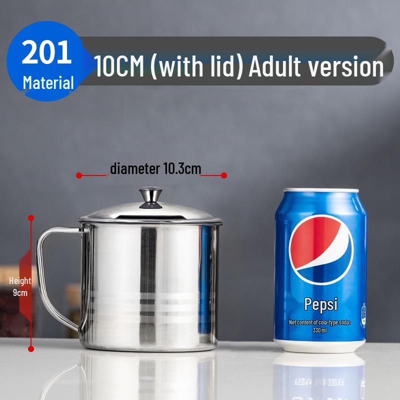 High-Quality Stainless Steel Water Cup with Handle for Kindergarten and Home Use