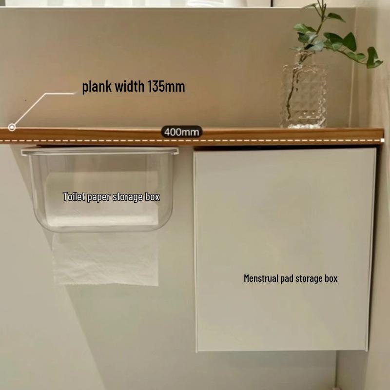 Waterproof Wall-Mounted Transparent Bathroom Tissue Box