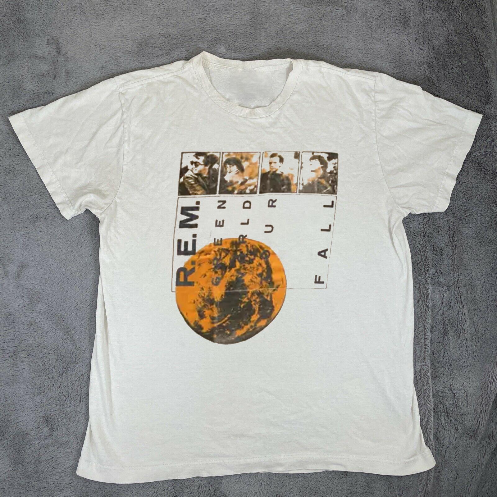 REM Band GREEN WORLD Tour Fall T Shirt Full Size S-5XL XXL