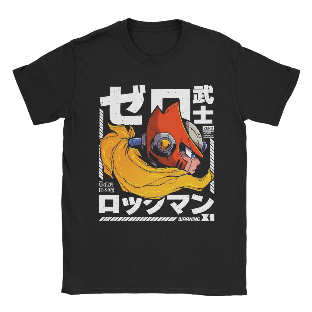 Casual Megaman X Games T-Shirt Men Cotton Short Sleeve  O-neck Summer Clothing