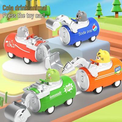 Creative Children's Cartoon Toy Cola Car - Inertial Street Stall Gift