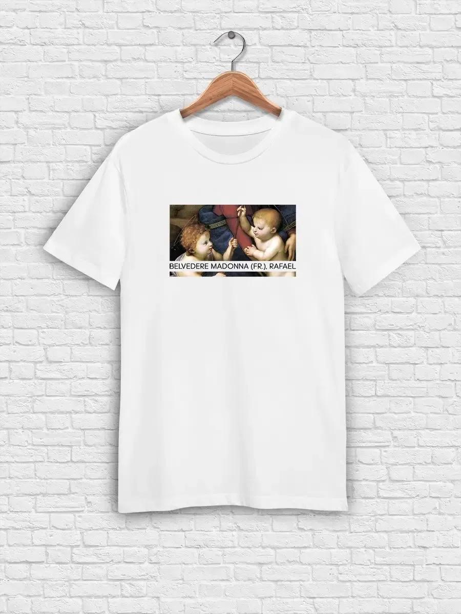 Angels heavenly themed printed T-shirt L