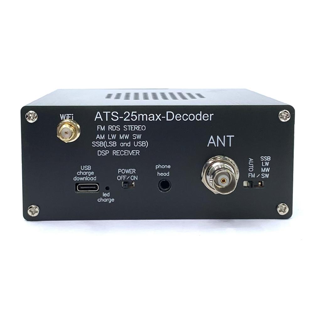 SI4732 ATS-25 Max-Decoder Radio Receiver Version 4.16 Full Band Radio Receiver 3000mA Lithium Battery 2.4 Inch Touching Screen