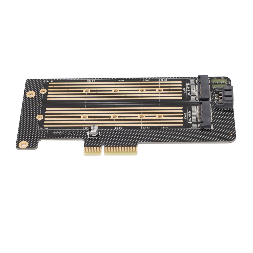 Adapter Card M.2 Dual Bay High Speed Efficient Heat Dissipation Hard Drive Reader Computer Accessories