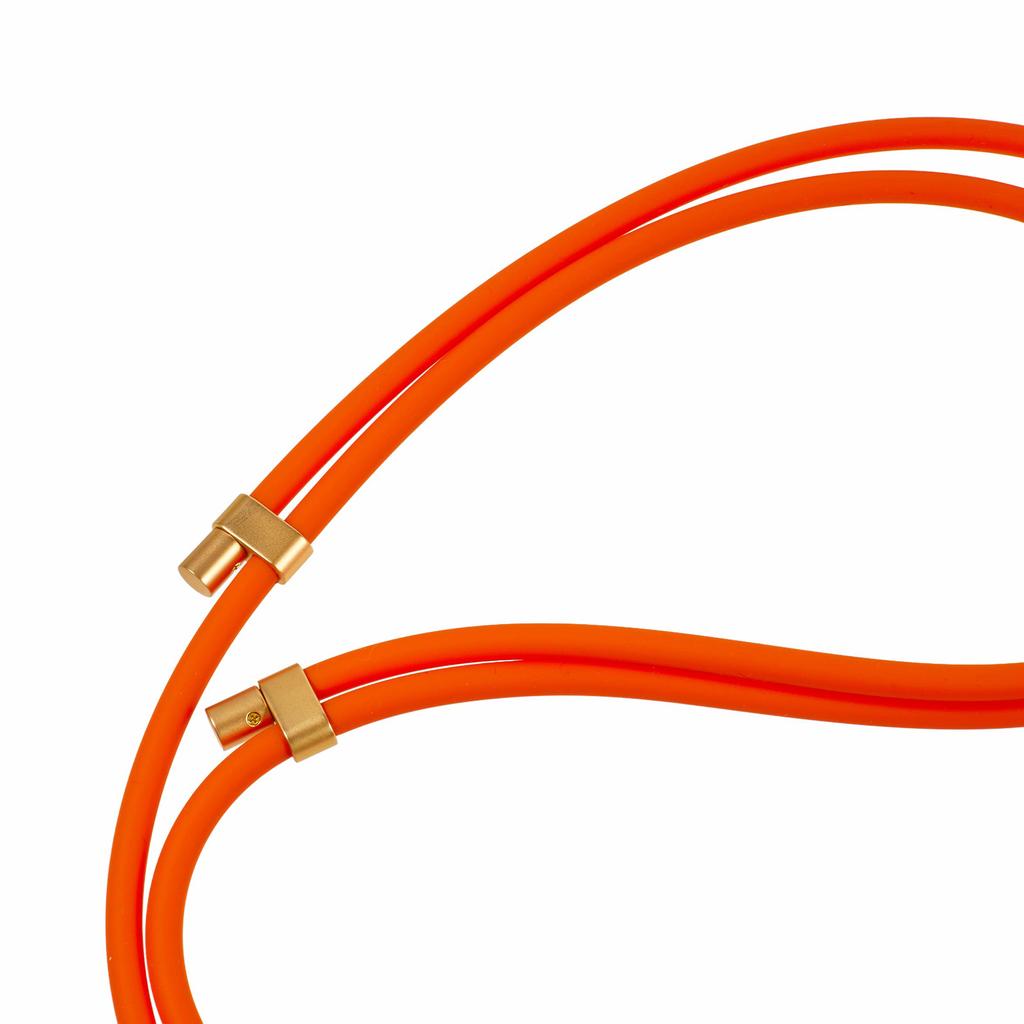 150cm Silicone Phone Lanyard Adjustable Neck Strap with Tether Tab