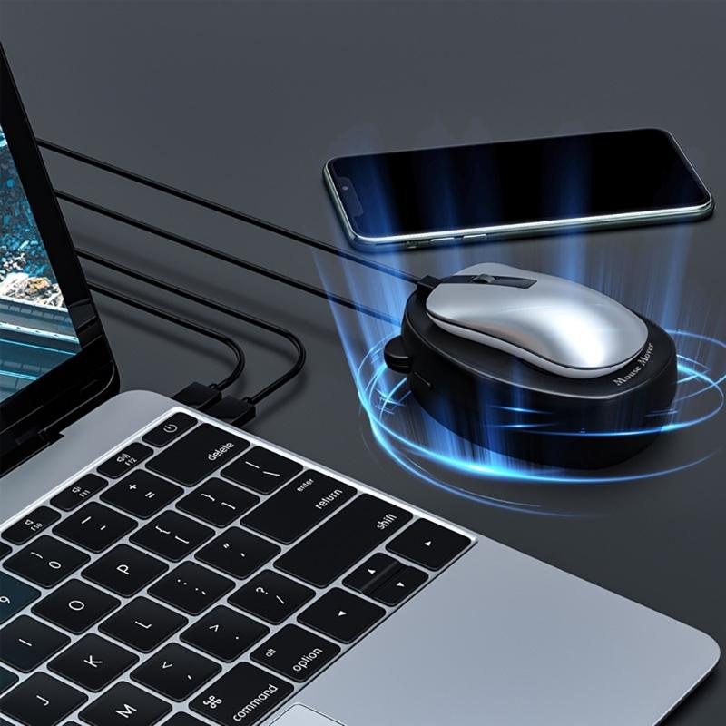 Mouse Movement Simulator Mouse Jiggler Mouse Mover Driver-Free Mouse Movement Simulation with ON/ USB Charge