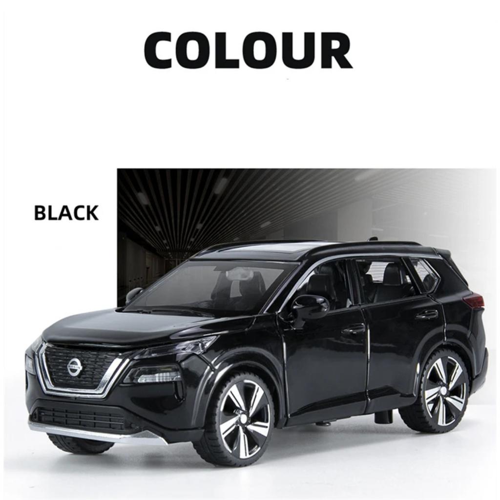 1/32 Nissan X-TRAIL SUV Alloy Car Model Diecast Metal Off-road Vehicles Car Model Simulation Sound and Light Childrens Toy Gifts