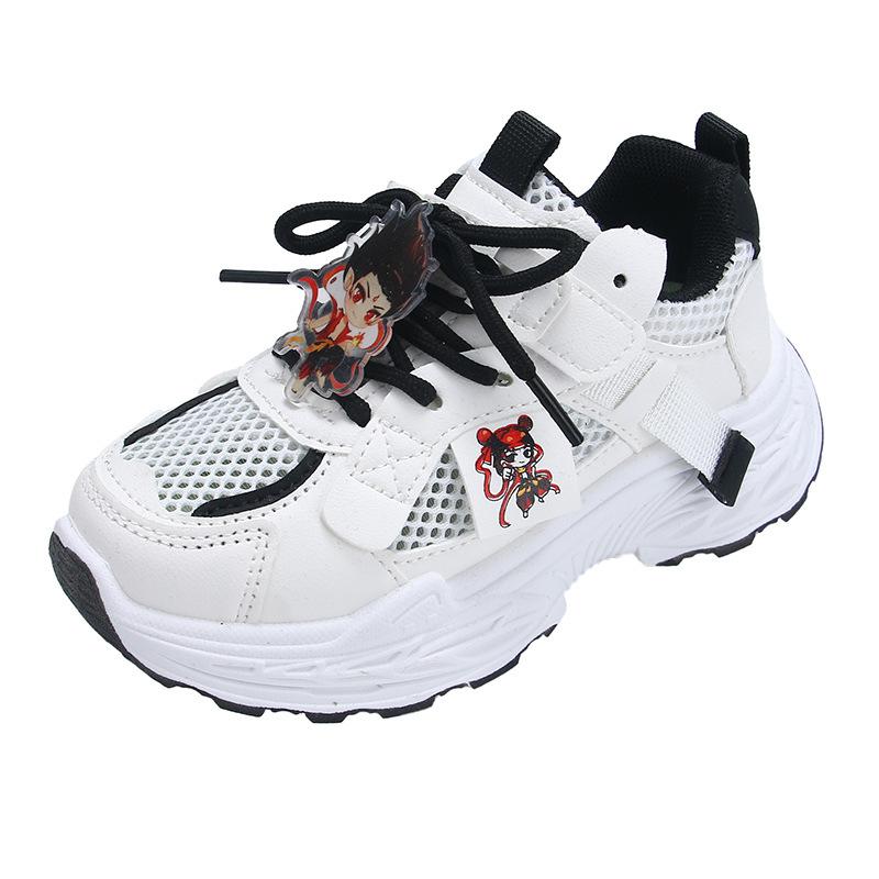 Cartoon Nezha popular all-match spring and summer new breathable all-match boys and girls casual sports shoes dad shoes