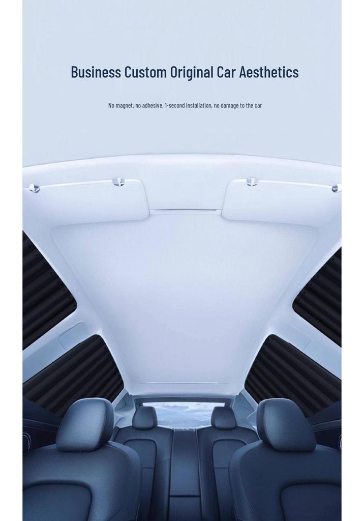 Children's Sunshade Car Window Curtains - Rear Seat Privacy & Sun Protection for Sedans