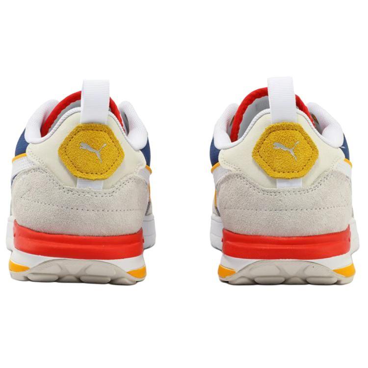 Puma R22 Wygodne Lekkie Buty Casualowe Niskie Unisex Biało-Niebieskie 383462-12