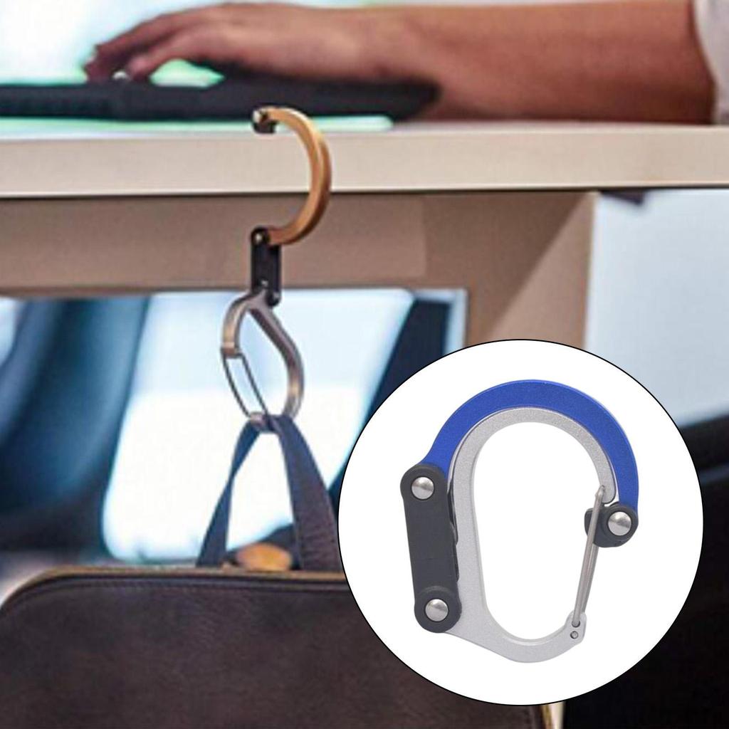 Carabiner Clip and Hook Aluminum Alloy Keyring Small Snap for Outdoor Activities