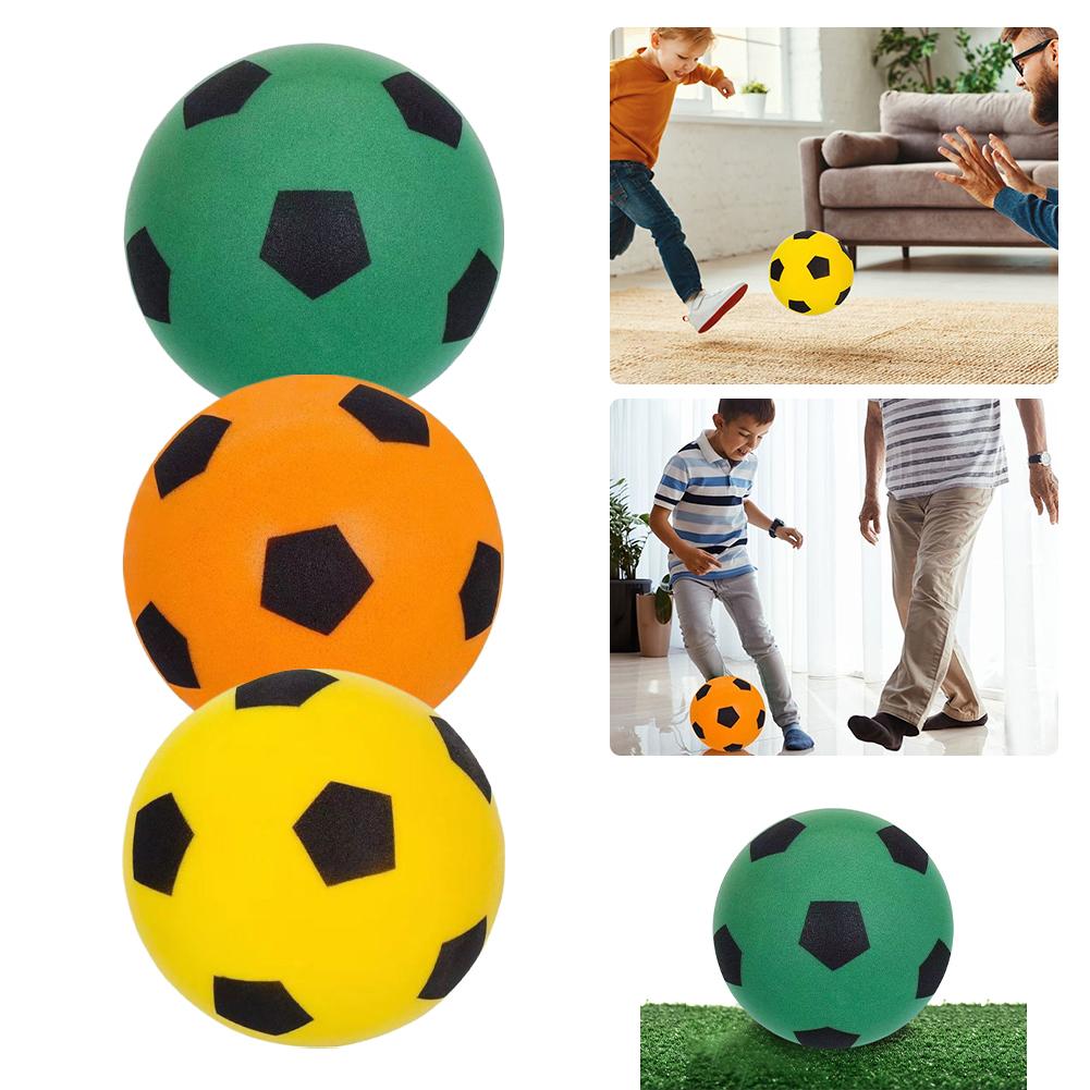 

Silent Soccer Ball Indoor Soccer Ball 21cm Low Noise Soccer Ball Comfortable Silent Foam Football for Kids Boys Girls