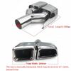 Mercedes E-Class W212 AMG/E63 Quad Square Outlet Stainless Steel Exhaust Tailpipe