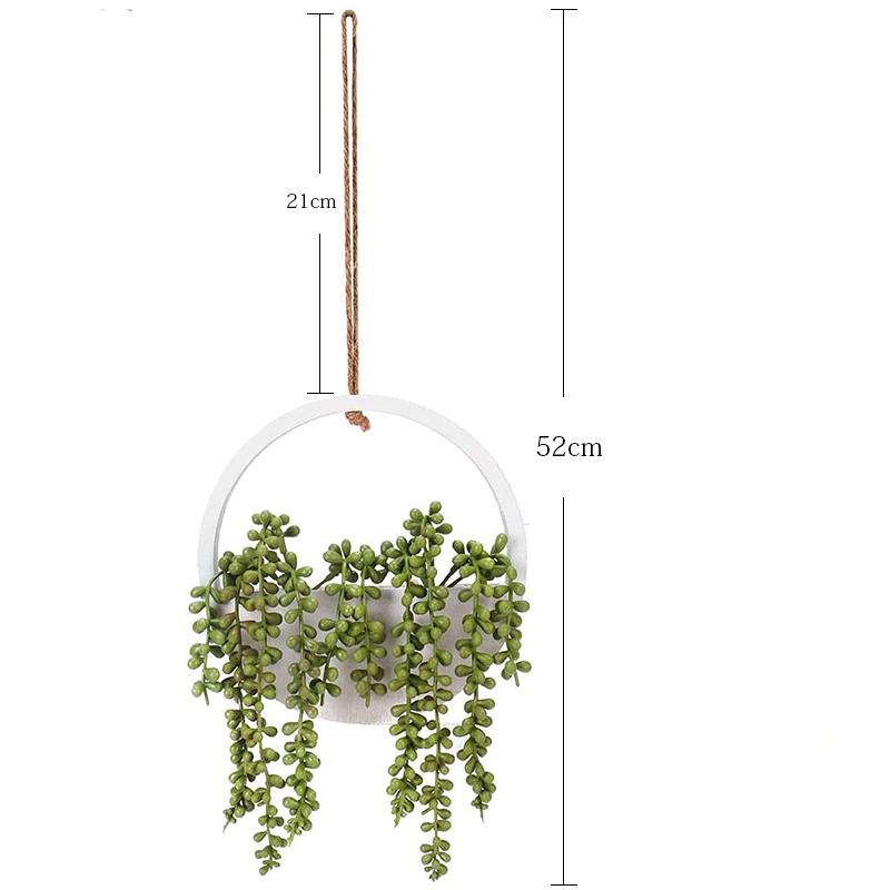 Artificial String of Pearls Vine: Cross-Border Hanging Green Plant for Home and Living Room Décor