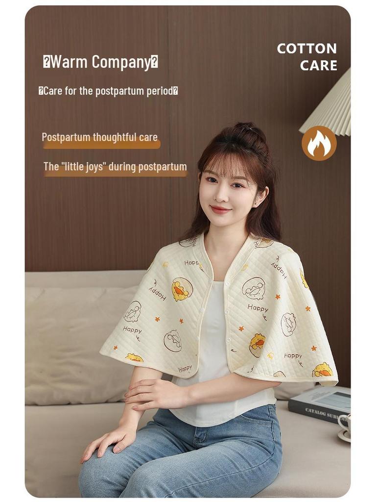 Vier Jahreszeiten Postpartum Baumwollschal zum Stillen - Klimatisierter Raum Schulterwärmer