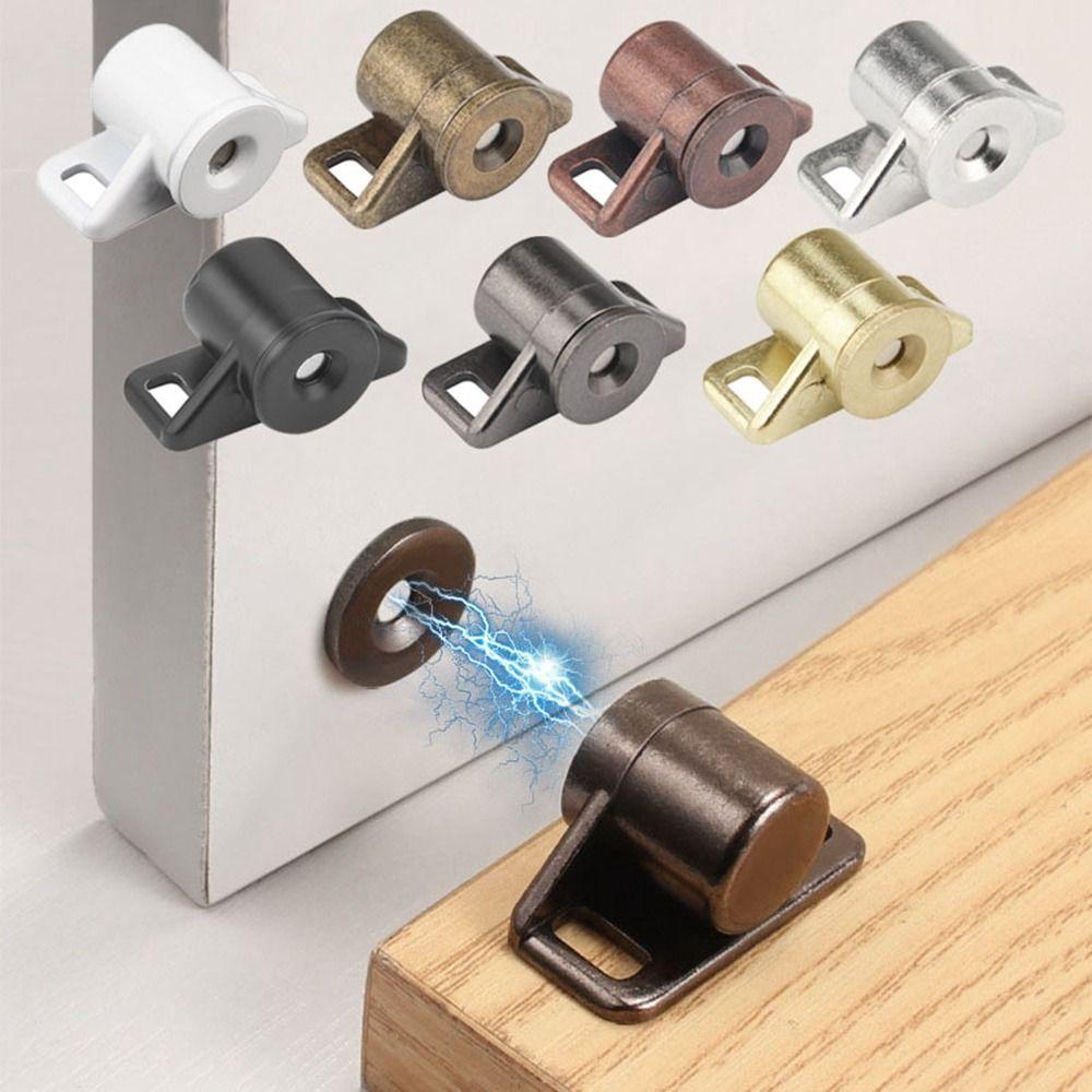 No Punching Magnetic Door Stopper Easy To Install Wardrobe Stopper New Door Lock Buckle  Cupboard