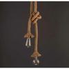 Dww-E27 Double Head Hemp Rope Vintage Hanging Pendant Light, Industrial Retro Country Style Ceiling Light Perfect for Dining Room Restaurant Bar Cafe