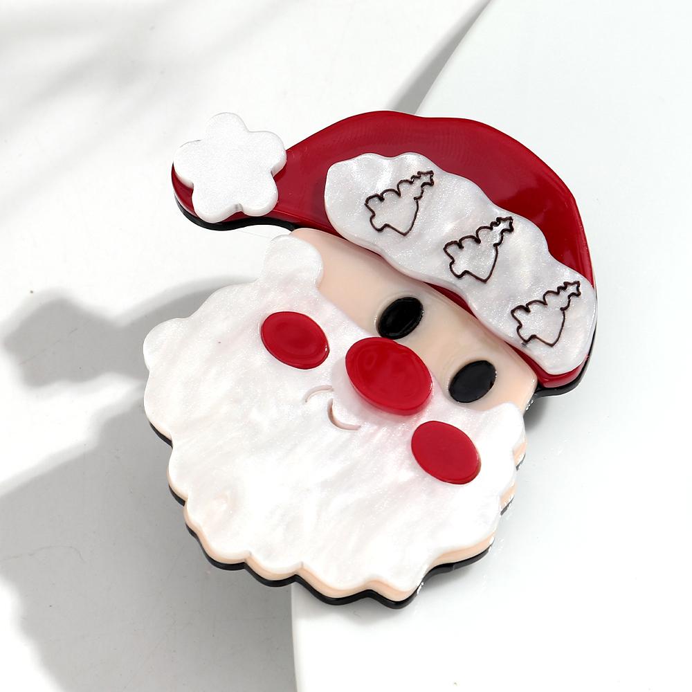 

New Christmas Santa Claus Figure Brooches for Women Men Cute Dog Badge Pins Casual Jewelry Clothes Bag Accessories Gift