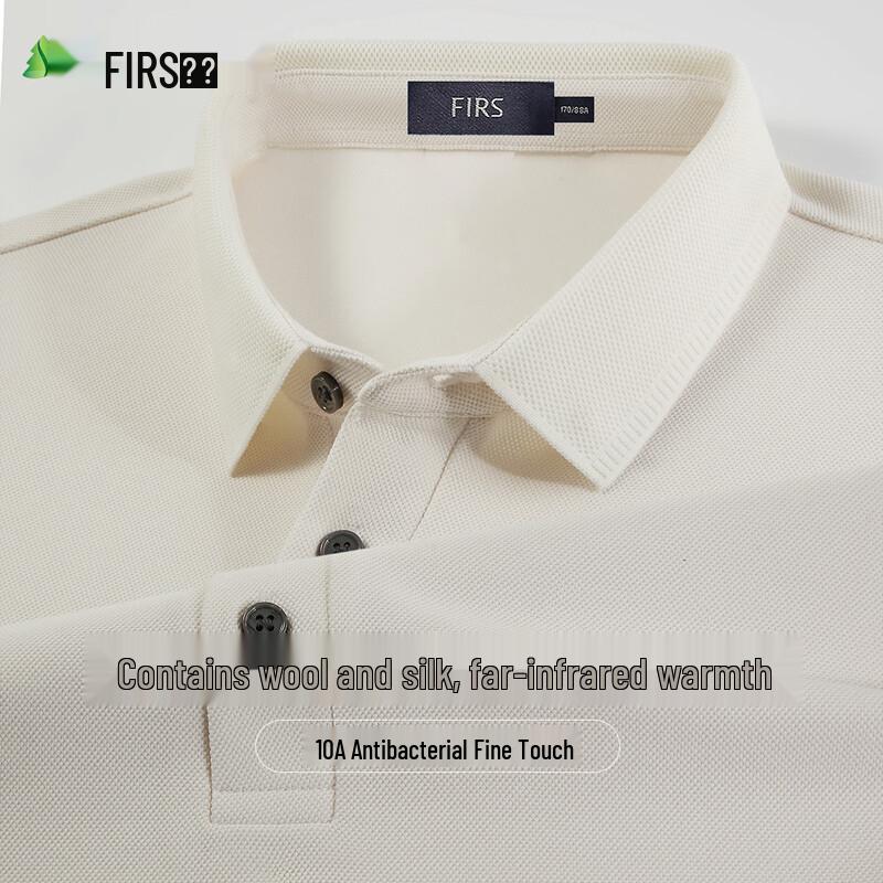 Men s Long-Sleeve Wool Blend Polo Shirt XXXXL