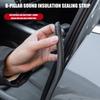 2Pcs Car Door Seal Strips Rubber Noise Reduction Trim Automotive Rubber Sealing Strips Set Suitable for Dashboard Space