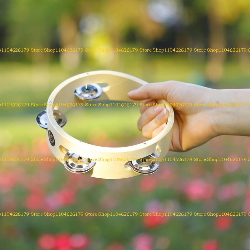 A1A2 Round Handbell Musical Tambourine Percussion Drum Musical Instrument