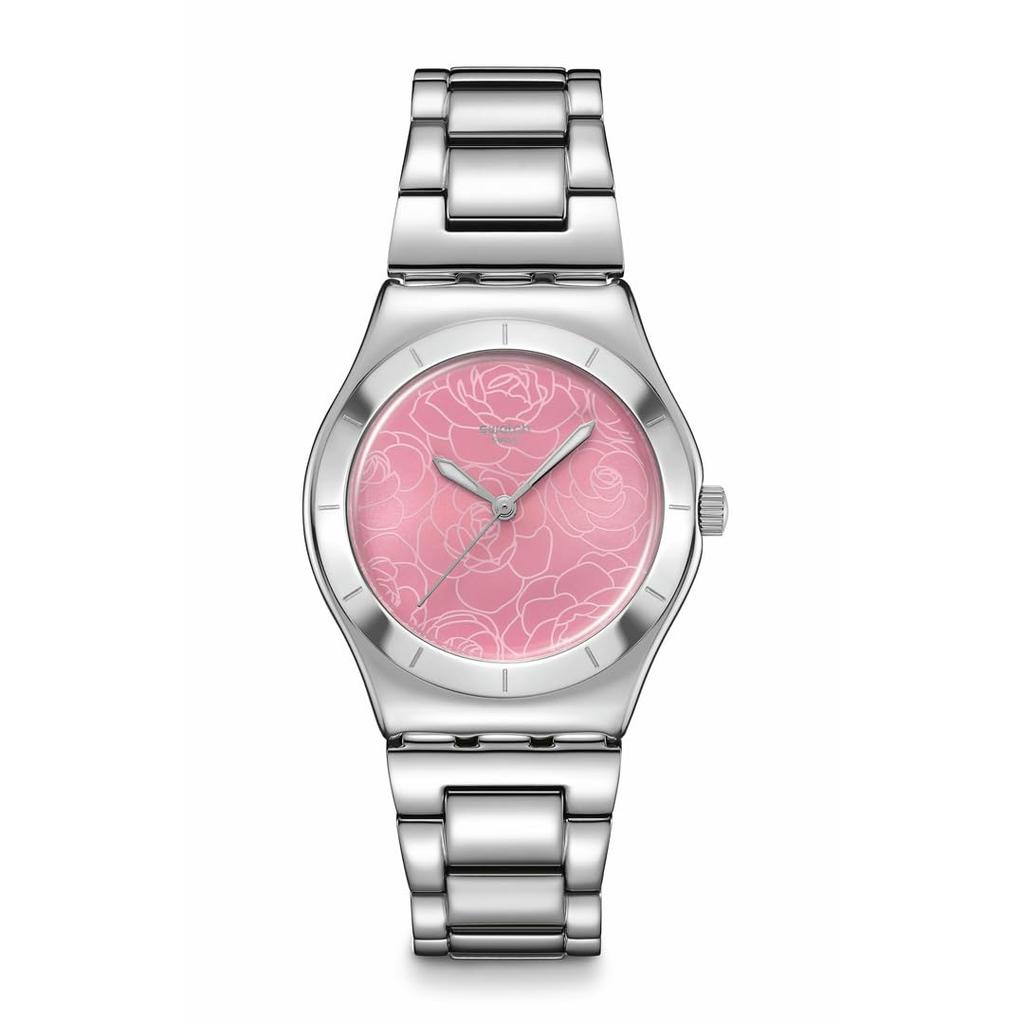 Swatch IRONY MEDIUM PETAL CHARM YLS234G Gray Women's Wristwatch,