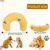 Super Soft Four-season Pet Pillow, Arched Design for Neck Support, Suitable for Small Cats and Dogs of Different Body Types.