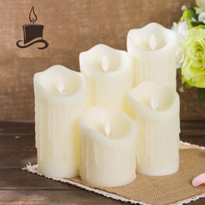 Hot! LED Simulate Flameless Electric Candle for Home Wedding Decor Warm Yellow Light