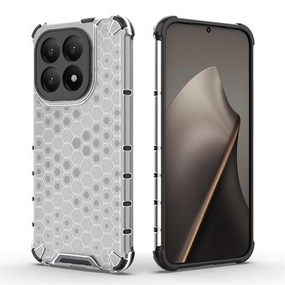 Przezroczyste etui na telefon dla Xiaomi 15T Odporne na wstrząsy Etui z tyłu o strukturze plastra miodu dla Xiaomi 15T Pro Pokrowiec dla Xiaomi 15T Etui dla Xiaomi 15T 6,83 cala