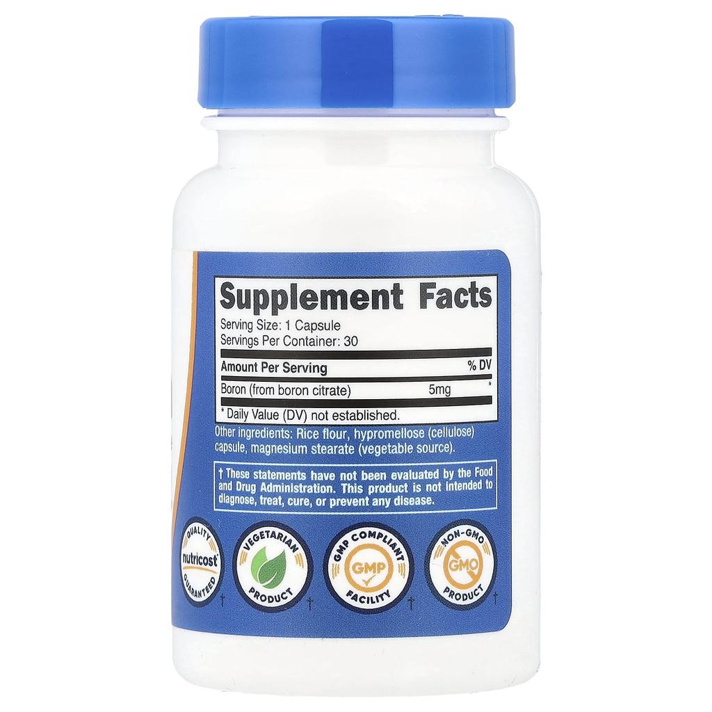 Boron, 5Mg, 30 Capsules