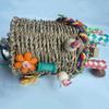 Chewable Parrot Bird Foraging Basket Bird Foraging Toy Seagrass Basket Bird Toy