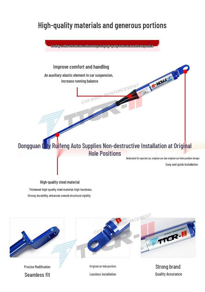 BYD Fangchengbao Shock Absorber & Titanium Strut Bar Sway Bar Anti-Roll Bar for Models 5, 7, 8 - Modified Accessories.