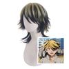 Tokyo Revengers Kazutora Hanemiya Cosplay-Perücke, Hochtemperatur-Faser-Haarteil mit goldenen Highlights