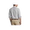 Polo Ralph Lauren Checkered Pony Logo Embroidered Twill Long Sleeve Shirt Men Shirts Gray 710818109-002