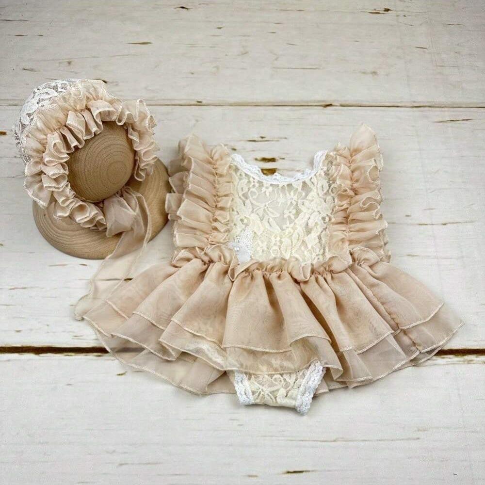 

1Set Newborn Photography Clothing Baby Photo Dress Baby Modeling Apparel Princess Dress Infant and Toddler Modeling Skirt хакі