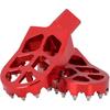 Dirt Bike Fußrasten, Motorrad Fußrasten Breitere Fußrasten Rastpedal CNC für CRF 110 CRF110F 2013-2023 CRF125F 2014-2023 Rot