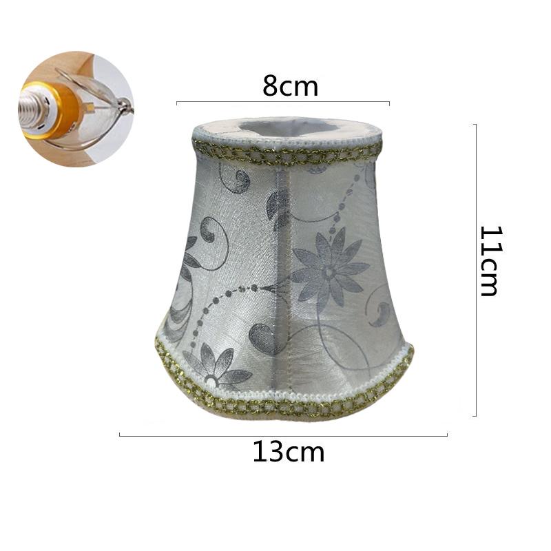 European Style Chandelier Lamp Shade Cloth Bedside Wall Light Lamp Shades Bedroom Home Decor Clip Bulb Wall Lamp Cover E27/E14