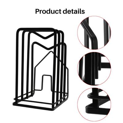 Stojan na organizér krájecích desek Držák Stojan na krájecí desky Kuchyňská pracovní deska Stojan na hrnce Pánve Víka Organizér Plochá ocel