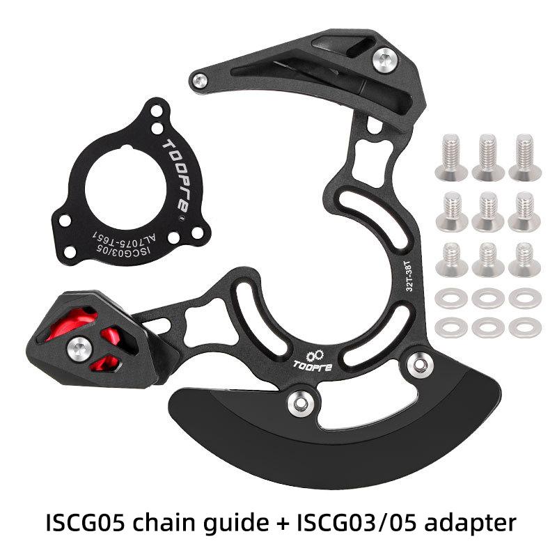 MTB Kettenschienenführung ISCG05 1X Kettenspannführung Für Mountainbike Tretlageraufnahme Kettenschienenführung 32T Bis 38T Ultraleichte Fahrradkettenschienenführung
